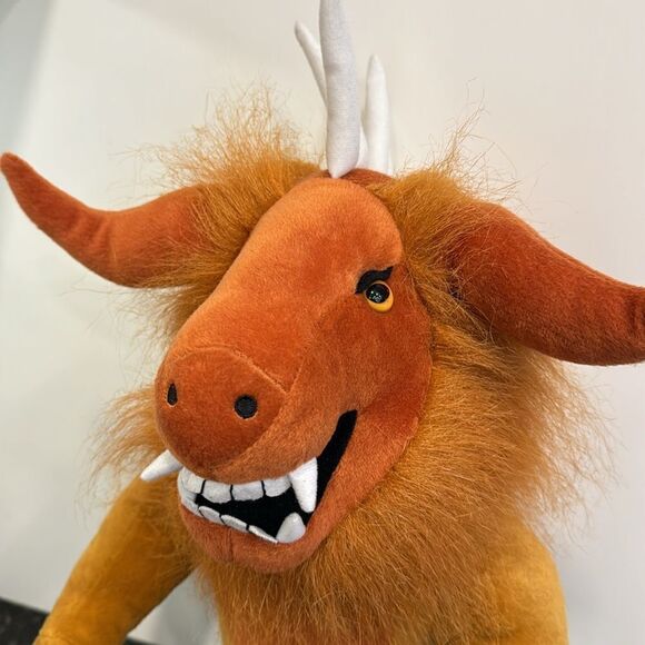 BEHEMOTH Toy Factory 18" Plush Hairy Minotaur Creature Greek Gods Monster 2012 - Picture 2 of 9